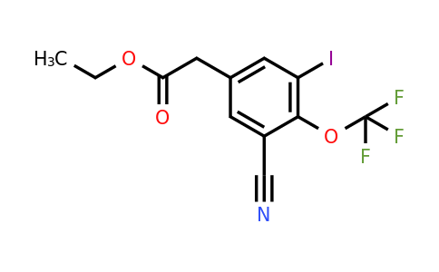 1805499-47-1 | Ethyl 3-cyano-5-iodo-4-(trifluoromethoxy)phenylacetate
