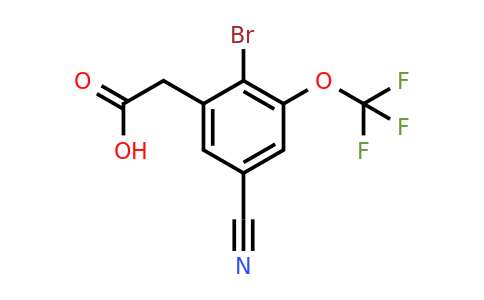 1805499-49-3 | 2-Bromo-5-cyano-3-(trifluoromethoxy)phenylacetic acid