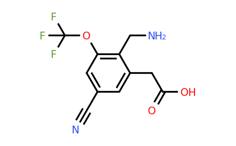 1805499-50-6 | 2-Aminomethyl-5-cyano-3-(trifluoromethoxy)phenylacetic acid