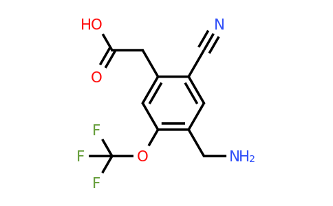 1805499-57-3 | 4-Aminomethyl-2-cyano-5-(trifluoromethoxy)phenylacetic acid