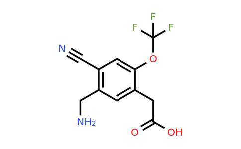 1805499-65-3 | 5-Aminomethyl-4-cyano-2-(trifluoromethoxy)phenylacetic acid