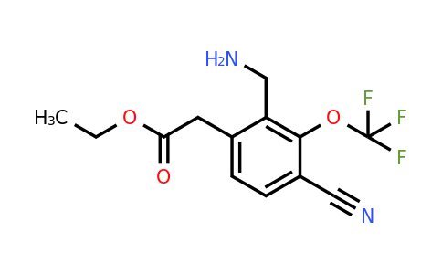 1805499-67-5 | Ethyl 2-aminomethyl-4-cyano-3-(trifluoromethoxy)phenylacetate