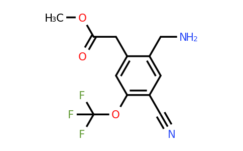 1805500-24-6 | Methyl 2-aminomethyl-4-cyano-5-(trifluoromethoxy)phenylacetate