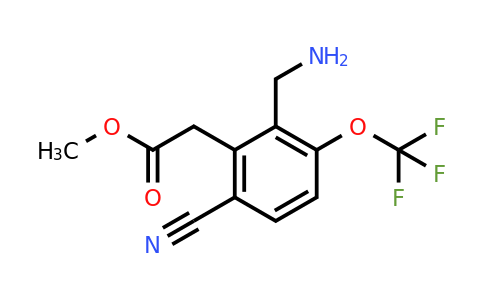1805500-31-5 | Methyl 2-aminomethyl-6-cyano-3-(trifluoromethoxy)phenylacetate