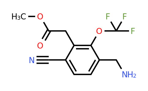 1805500-49-5 | Methyl 3-aminomethyl-6-cyano-2-(trifluoromethoxy)phenylacetate