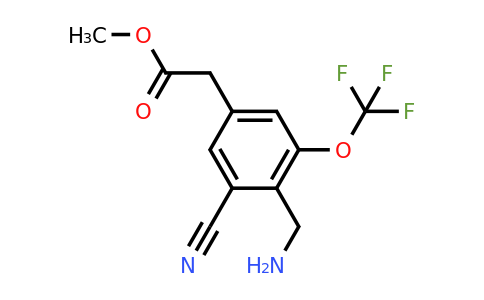 1805500-56-4 | Methyl 4-aminomethyl-3-cyano-5-(trifluoromethoxy)phenylacetate