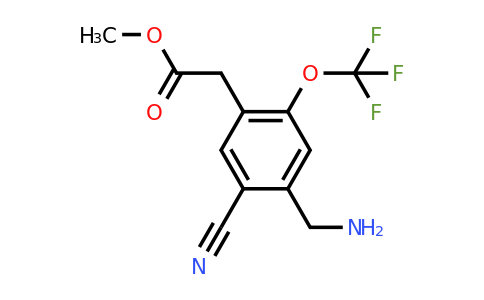 1805500-60-0 | Methyl 4-aminomethyl-5-cyano-2-(trifluoromethoxy)phenylacetate