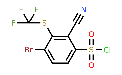 1805500-89-3 | 4-Bromo-2-cyano-3-(trifluoromethylthio)benzenesulfonyl chloride