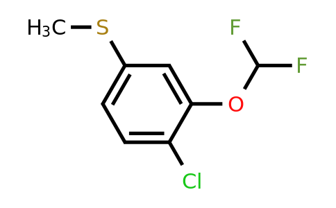 1805500-90-6 | 4-Chloro-3-(difluoromethoxy)thioanisole