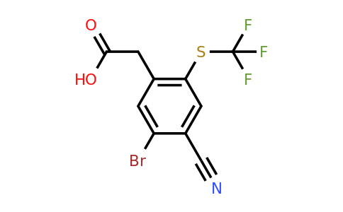 1805501-57-8 | 5-Bromo-4-cyano-2-(trifluoromethylthio)phenylacetic acid