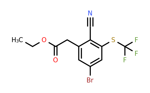 1805501-85-2 | Ethyl 5-bromo-2-cyano-3-(trifluoromethylthio)phenylacetate