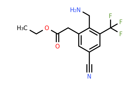 1805501-86-3 | Ethyl 2-aminomethyl-5-cyano-3-(trifluoromethyl)phenylacetate