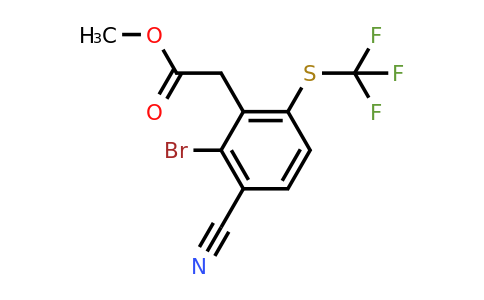 1805501-90-9 | Methyl 2-bromo-3-cyano-6-(trifluoromethylthio)phenylacetate