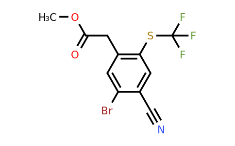 1805502-11-7 | Methyl 5-bromo-4-cyano-2-(trifluoromethylthio)phenylacetate