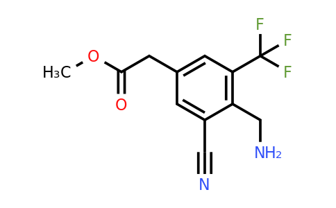 1805502-20-8 | Methyl 4-aminomethyl-3-cyano-5-(trifluoromethyl)phenylacetate