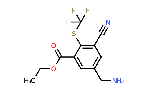 1805503-90-5 | Ethyl 5-aminomethyl-3-cyano-2-(trifluoromethylthio)benzoate