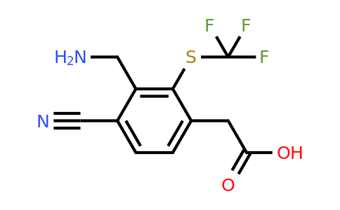 1805504-76-0 | 3-Aminomethyl-4-cyano-2-(trifluoromethylthio)phenylacetic acid