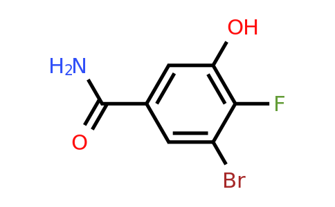 1805504-86-2 | 3-Bromo-4-fluoro-5-hydroxybenzamide