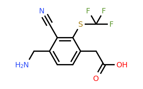 1805505-05-8 | 4-Aminomethyl-3-cyano-2-(trifluoromethylthio)phenylacetic acid