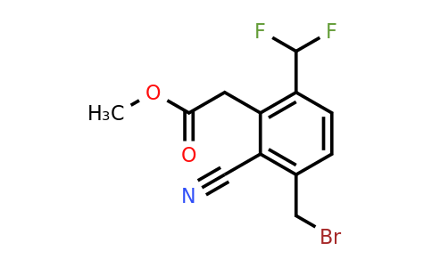 1805511-08-3 | Methyl 3-bromomethyl-2-cyano-6-(difluoromethyl)phenylacetate