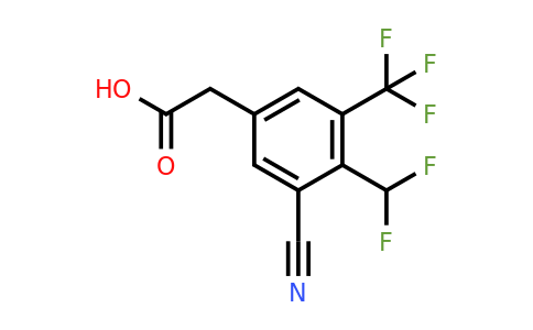 1805514-14-0 | 3-Cyano-4-difluoromethyl-5-(trifluoromethyl)phenylacetic acid