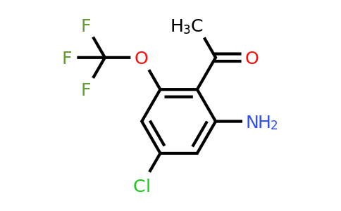 1805514-19-5 | 2'-Amino-4'-chloro-6'-(trifluoromethoxy)acetophenone
