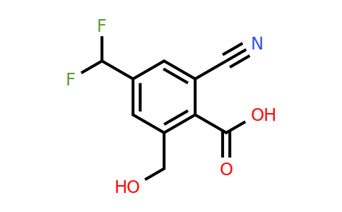 1805515-19-8 | 2-Cyano-4-difluoromethyl-6-(hydroxymethyl)benzoic acid