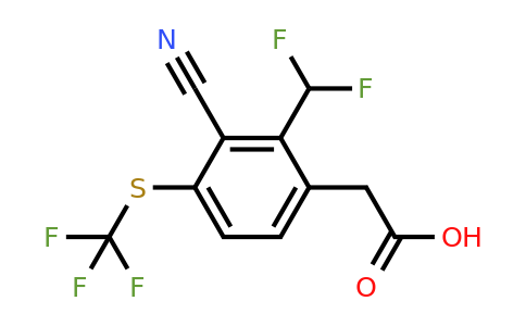 1805515-20-1 | 3-Cyano-2-difluoromethyl-4-(trifluoromethylthio)phenylacetic acid