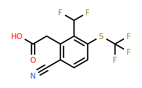 1805515-29-0 | 6-Cyano-2-difluoromethyl-3-(trifluoromethylthio)phenylacetic acid