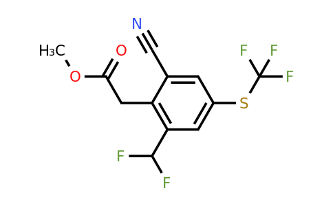1805515-44-9 | Methyl 2-cyano-6-difluoromethyl-4-(trifluoromethylthio)phenylacetate