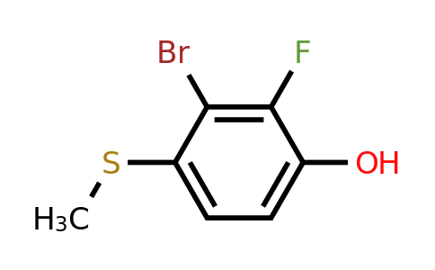 1805515-49-4 | 2-Bromo-3-fluoro-4-hydroxythioanisole
