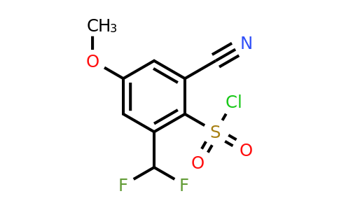 1805515-59-6 | 2-Cyano-6-difluoromethyl-4-methoxybenzenesulfonylchloride