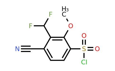 1805515-68-7 | 4-Cyano-3-difluoromethyl-2-methoxybenzenesulfonylchloride