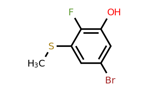 1805515-85-8 | 5-Bromo-2-fluoro-3-hydroxythioanisole