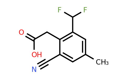 1805516-88-4 | 2-Cyano-6-difluoromethyl-4-methylphenylacetic acid