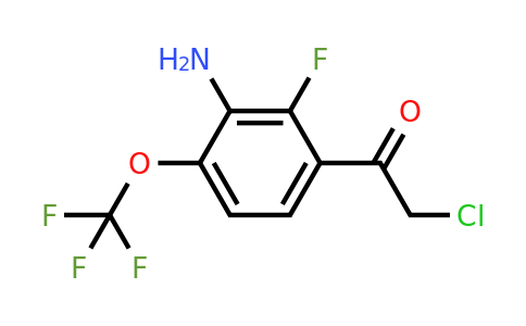 1805516-98-6 | 3'-Amino-2'-fluoro-4'-(trifluoromethoxy)phenacyl chloride