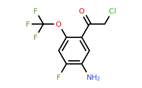 1805517-05-8 | 5'-Amino-4'-fluoro-2'-(trifluoromethoxy)phenacyl chloride