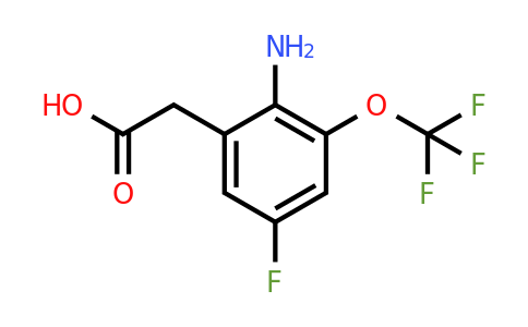 1805517-14-9 | 2-Amino-5-fluoro-3-(trifluoromethoxy)phenylacetic acid