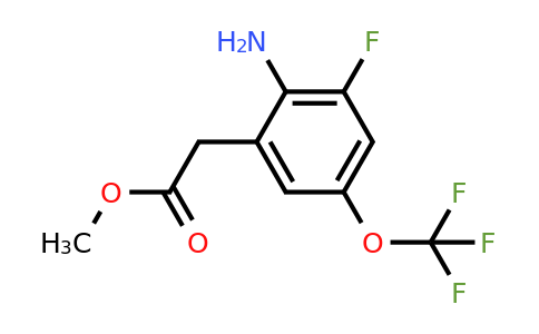 1805517-53-6 | Methyl 2-amino-3-fluoro-5-(trifluoromethoxy)phenylacetate