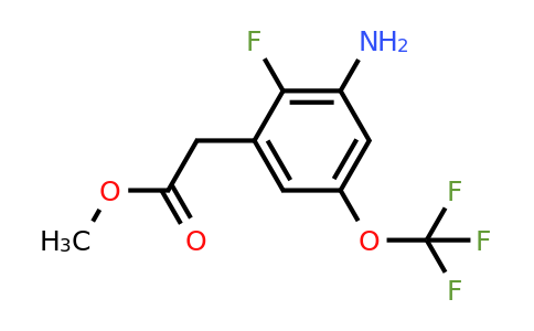 1805517-62-7 | Methyl 3-amino-2-fluoro-5-(trifluoromethoxy)phenylacetate