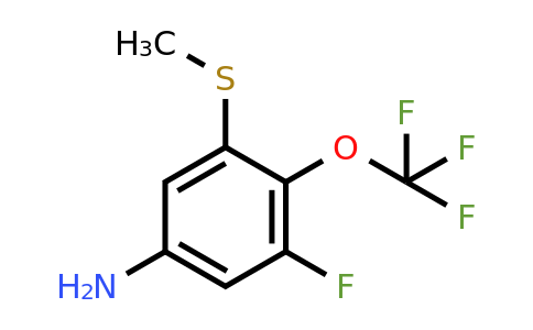 1805517-92-3 | 5-Amino-3-fluoro-2-(trifluoromethoxy)thioanisole
