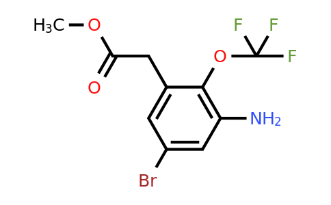 1805518-01-7 | Methyl 3-amino-5-bromo-2-(trifluoromethoxy)phenylacetate