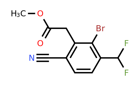 1805519-22-5 | Methyl 2-bromo-6-cyano-3-(difluoromethyl)phenylacetate