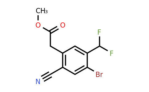 1805519-23-6 | Methyl 4-bromo-2-cyano-5-(difluoromethyl)phenylacetate