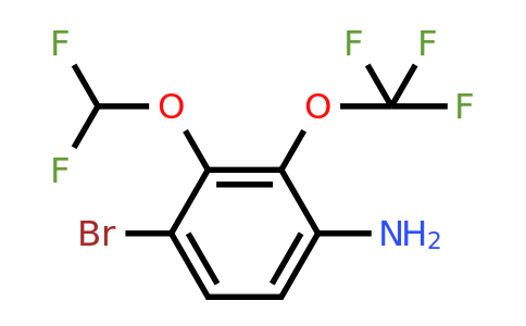 1805519-48-5 | 4-Bromo-3-difluoromethoxy-2-(trifluoromethoxy)aniline