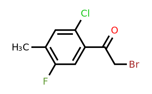 1805521-74-7 | 2'-Chloro-5'-fluoro-4'-methylphenacyl bromide