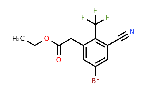 1805523-40-3 | Ethyl 5-bromo-3-cyano-2-(trifluoromethyl)phenylacetate