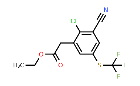 1805524-52-0 | Ethyl 2-chloro-3-cyano-5-(trifluoromethylthio)phenylacetate