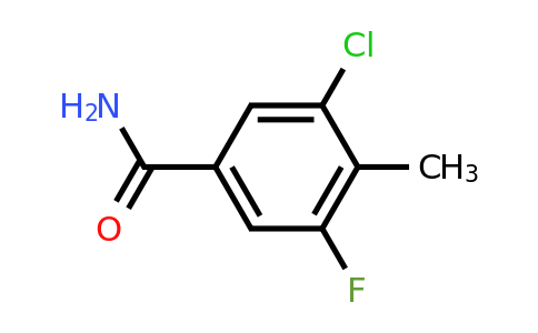 1805524-56-4 | 3-Chloro-5-fluoro-4-methylbenzamide