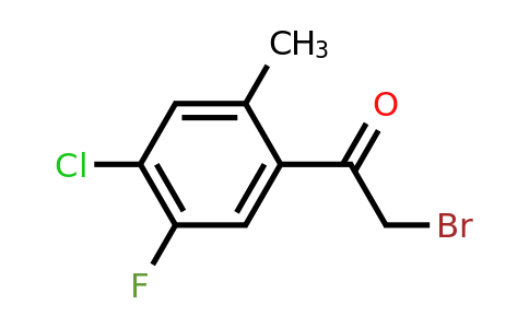 1805525-77-2 | 4'-Chloro-5'-fluoro-2'-methylphenacyl bromide